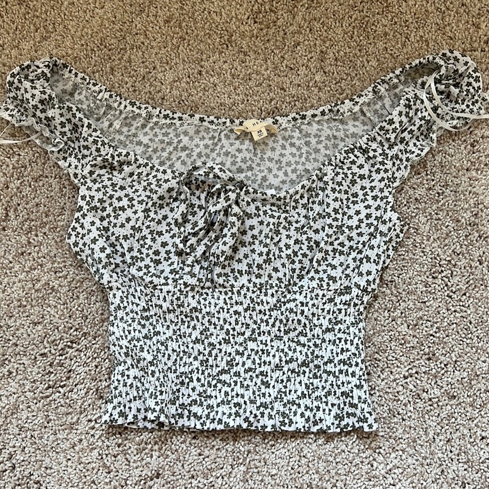 Pacsun LA Hearts flowered top